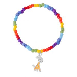 219509-19-Pulsera-Arco-Iris-pulsera-de-medida-unica-con-elastico-y-baño-de-oro-con-cuentas-arco-iris-y-pintura-amarilla