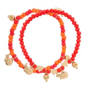 3194210-33-set-de-pulseras-elasticas-en-baño-de-oro-con-cuentas-color-rojo,-coral-y-naranja